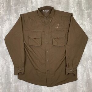 Kryptek Adventure Shirt Mens XL Brown Pocket Vented Outdoor Tactical Hiking